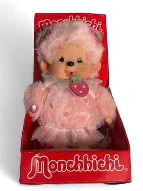 Monchhichi Strawberry Costume Plushie